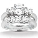 1.25 Ct. diamonds engagement band set 5 stone ring gold
