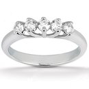 1.25 Ct. diamonds engagement band set 5 stone ring gold