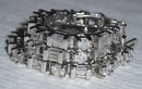 3 carats diamond tennis bracelet white gold baguettes