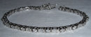3 carats diamond tennis bracelet white gold baguettes