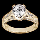 1.43 ct. Round diamonds ring engagement yellow gold new