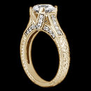 1.43 ct. Round diamonds ring engagement yellow gold new