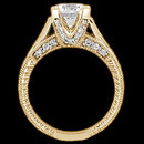 1.43 ct. Round diamonds ring engagement yellow gold new