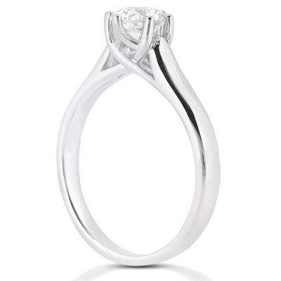 1.12 ct. Diamonds G SI1 solitaire 6 prong jewelry ring