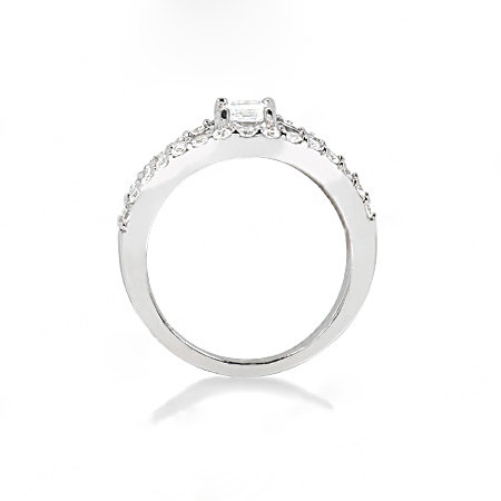 F VVS1 DIAMONDS RING 1.40 cts. jewelry white gold new