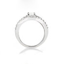 F VVS1 DIAMONDS RING 1.40 cts. jewelry white gold new