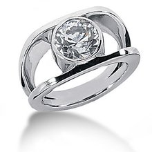 1 Ct. Diamond ring solitaire engagement F VS1 jewelry