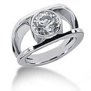 1 Ct. Diamond ring solitaire engagement F VS1 jewelry