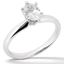 1 carat F VS1 oval solitaire diamond engagement ring