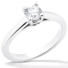 1.0 Ct. Diamond SOLITAIRE white gold ring F VS1 jewelry