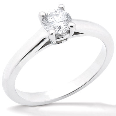 1.0 Ct. Diamond SOLITAIRE white gold ring F VS1 jewelry
