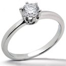 F VS1 DIAMOND SOLITAIRE RING 1.01 CT. GOLD jewelry