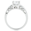 F VS1 diamond solitaire ring 1 Carat diamond gold ring