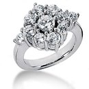 2.70 ct. Diamond wedding white gold ring F VVS1 jewelry