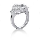 2.70 ct. Diamond wedding white gold ring F VVS1 jewelry