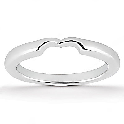 Heart cut diamond 1 Ct. wedding band set solitaire ring