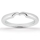 Heart cut diamond 1 Ct. wedding band set solitaire ring