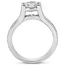 1.32 Cts. DIAMOND F VVS1 ring white gold wedding ring