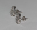 3 carat diamonds earrings white gold stud ear ring pair