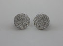 3 carat diamonds earrings white gold stud ear ring pair