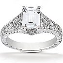 1.36 Ct. Diamonds engagement ring F VVS1 diamond gold
