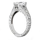 1.36 Ct. Diamonds engagement ring F VVS1 diamond gold