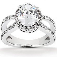 Oval cut diamond engagement ring diamonds 1.66 Carat