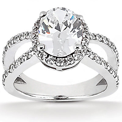 Oval cut diamond engagement ring diamonds 1.66 Carat