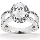 Oval cut diamond engagement ring diamonds 1.66 Carat