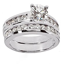 1.41 Ct. Diamonds engagement set F VVS1 diamond ring