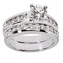 1.41 Ct. Diamonds engagement set F VVS1 diamond ring