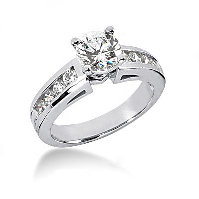1.41 Ct. Diamonds engagement set F VVS1 diamond ring