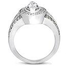 Diamond wedding ring maruquise cut diamonds 1.76 Ct.