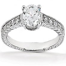 Oval cut DIAMONDS 1.26 ct. ring gold wedding jewelry