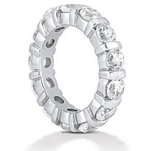 3.9 ct. Diamonds F VS1 gorgeous eternity wedding band