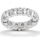 3.9 ct. Diamonds F VS1 gorgeous eternity wedding band