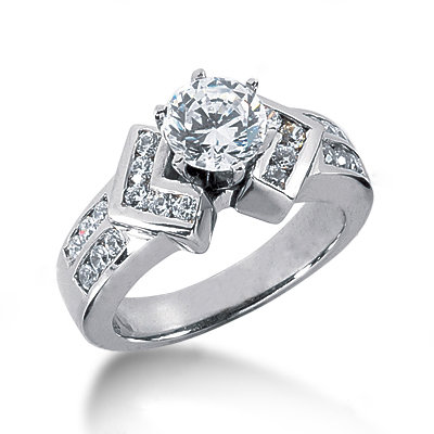1.51 carat diamonds engagement ring F VS1 diamond ring