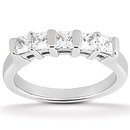 1.51 carat diamonds princess cut engagement ring band