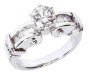 1.30 carat DIAMOND ENGAGEMENT RING platinum G VS1/VVS1