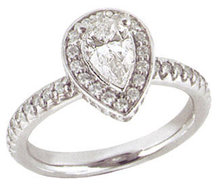 2.01 carats PLATINUM DIAMOND RING engagement pear shape