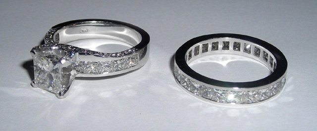 2.51 cts round pave diamond engagement ring CUSTOMIZED