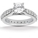 1.70 ct. diamonds engagement ring band set gold new