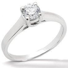 DIAMOND SOLITAIRE RING prong style 1.0 CT. platinum