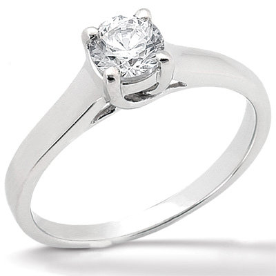 DIAMOND SOLITAIRE RING prong style 1.0 CT. platinum