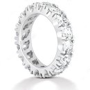 4 Carat. Diamonds F VS1 eternity wedding band gold