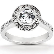 F VS1 Diamond ring 2.22 ct. solitaire wedding gold ring