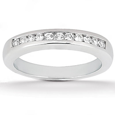 White gold diamonds 1.51 Cts. wedding band ring diamond