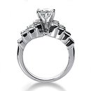 2 Ct. Diamonds engagement ring prong setting gold ring
