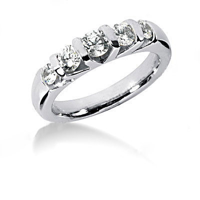 Diamonds wedding band set F VVS1 diamond ring 1.65 cts.