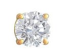 1.25 ct. single diamond stud earring men earring gold